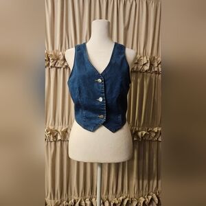 Blue Denim Vest